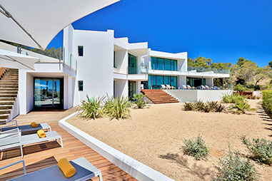 Ibiza ultra modern holiday villa rental with pool near Sant Josep