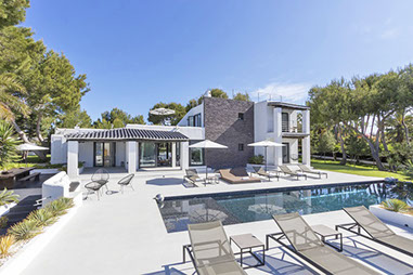 Ibiza modern child-friendly villa rental with private pool 