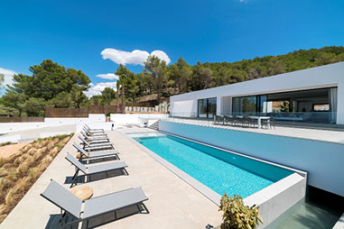 Ibiza ultra modern villa rental with private pool 