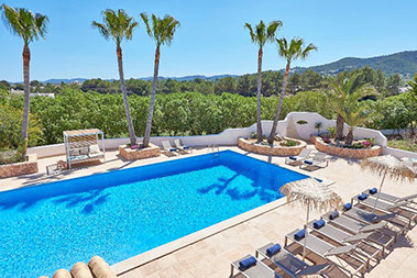 Ibiza exclusive villa rental with pool idea for large groups, near town and nightlife